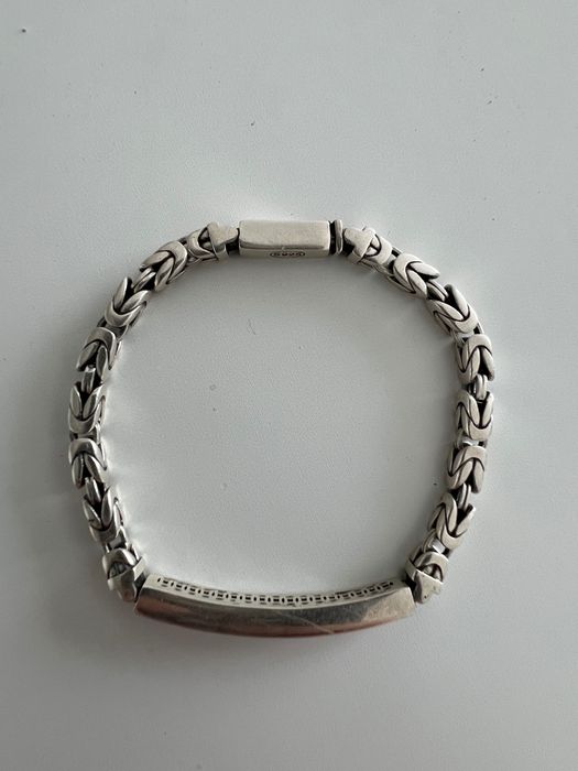 Brățară din argint pentru bărbați, model „Zale Bizantine” (20 cm, 22 g)
