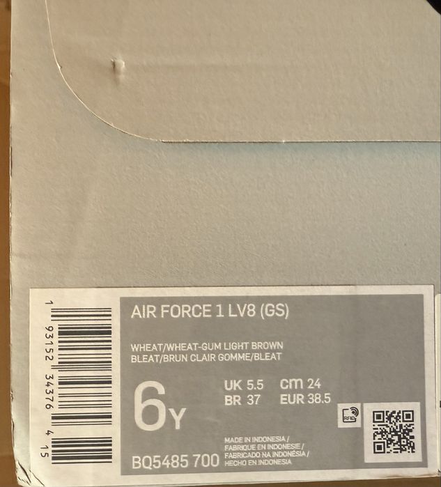 Nike Air Force 1 LV8 (GS) ОРИГИНАЛНИ дамски маратонки - 38,5/24,5см