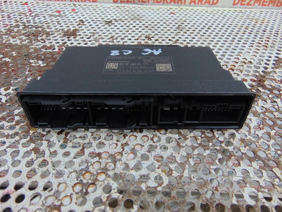 Modul scaun Audi A6 C8 cod 4k0959760d modul scaune rs6 dupa 2018