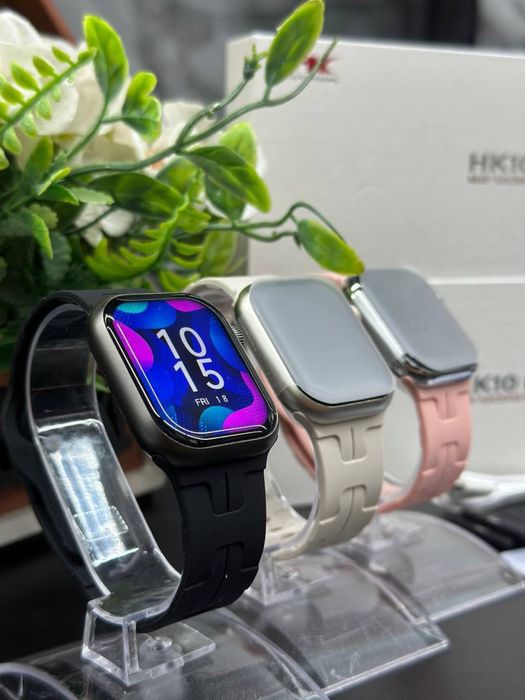 Смарт часы Smart watch HK10 mini Titanium case 41mm