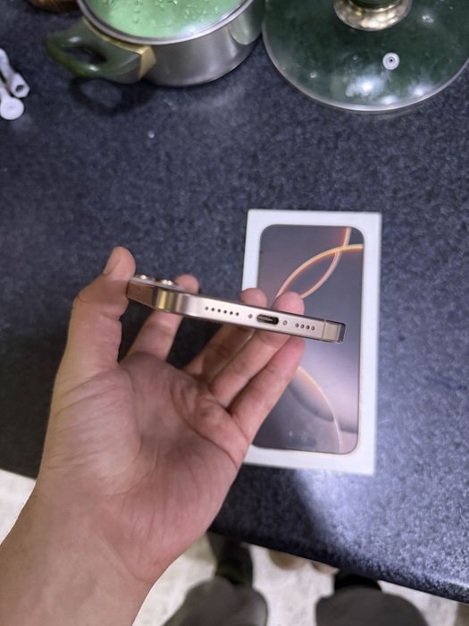 iphone 16 pro max yokost 100% 210 ta sikla holati yengidek karopka bor