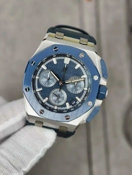 audemars piguet offshore сребристо/синьо DDF