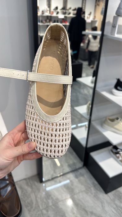 Женская обувь балетки в сетку