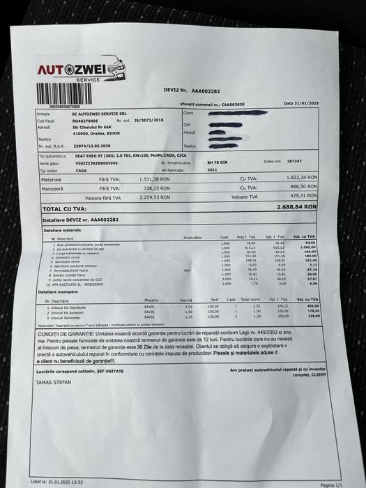 Vând Seat Exeo 2.0 TDI