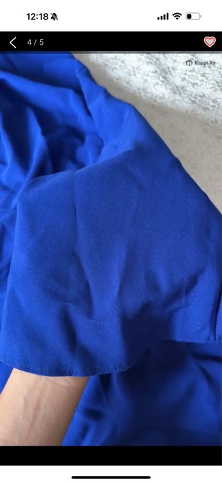 Вечернее синее платье