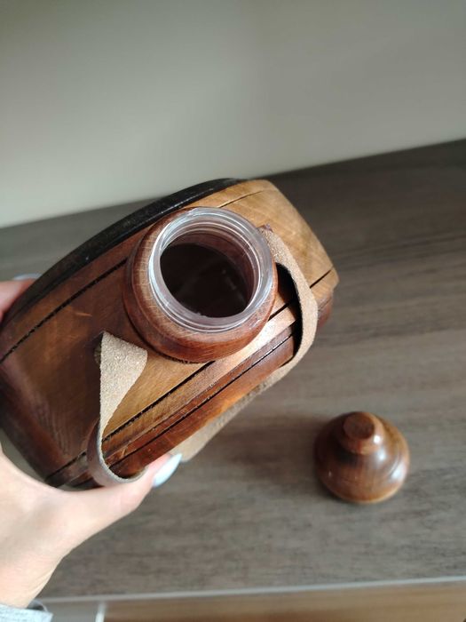 Дървена бъклица за кумова ракия