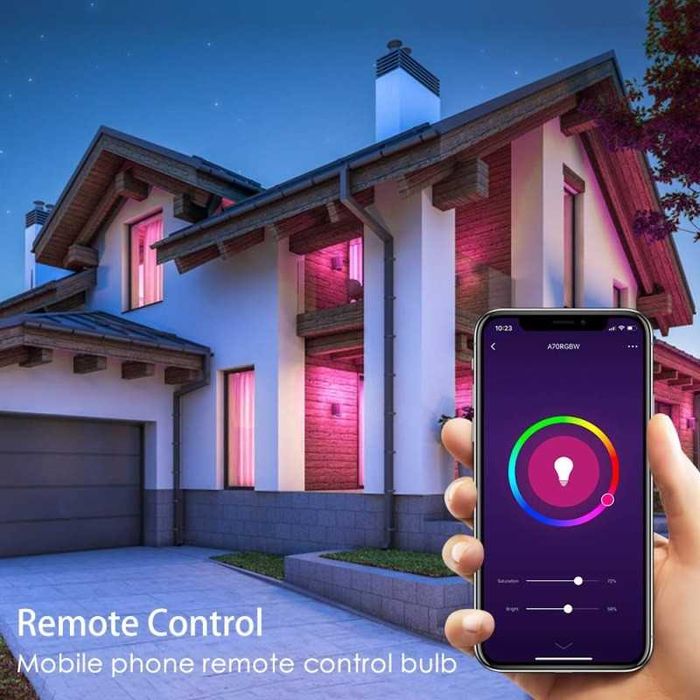 ПРОМО х3 Wi Fi интелигентна димируема крушка 9W - E27 RGBCW promo4080