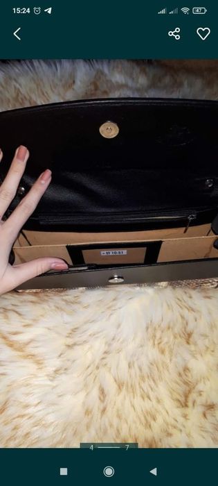 Клатч из кожи питона