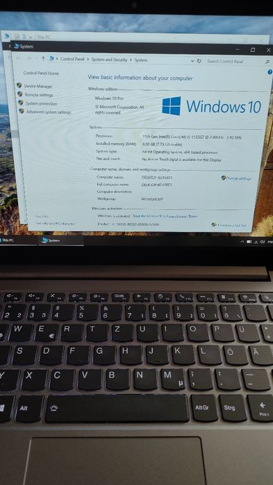 Vand laptop Lenovo Thinkbook 14
