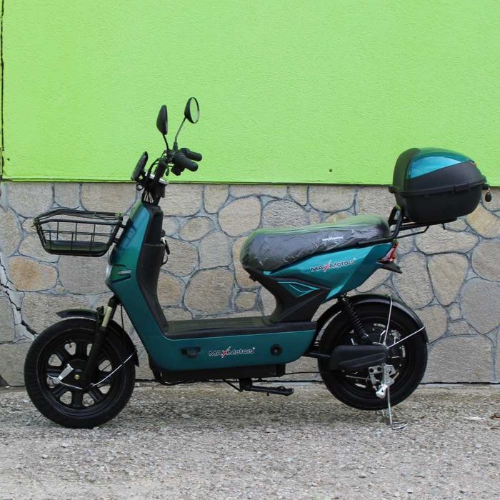 Двуместен електрически скутер с педали AK-Z6, 750W, 48V, N1, Green