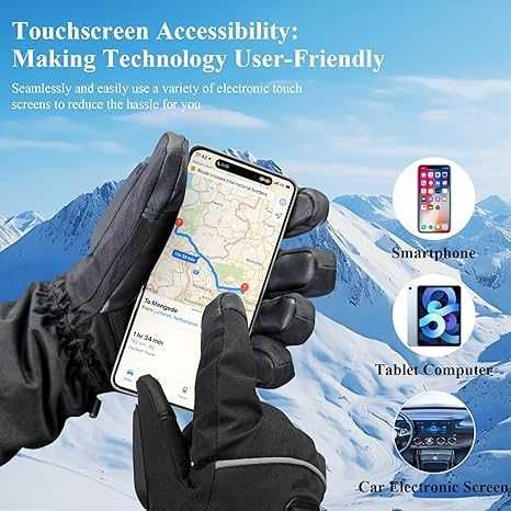 Mănuși încălzite cu acumulatori 5000mah,MINTHOUZ,masura XL,sigilat