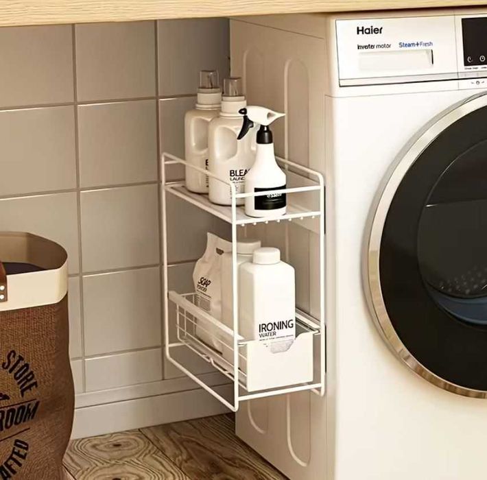 Нова метална магнитна етажерка за пералня/сушилня/хладилник