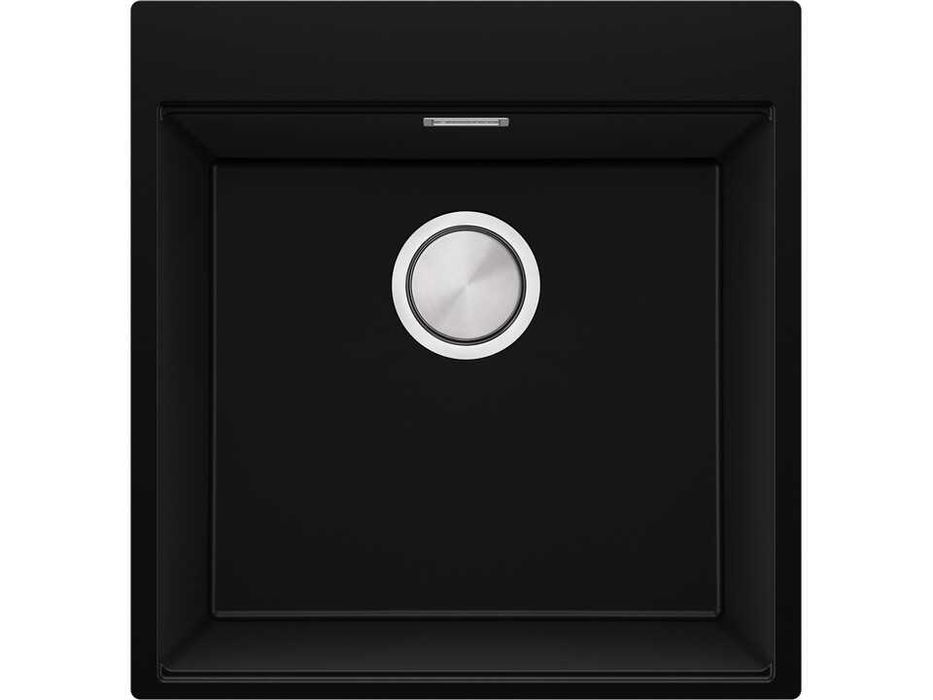 STOP! Christmas Черна кухненска мивка OSLO 50 XXL+ Смесител FLEX+Сифон