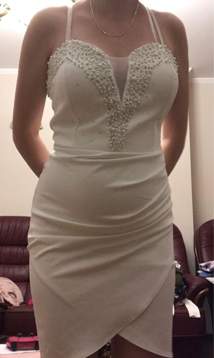 Rochie cununie alb elegant