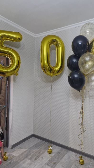 Гелиевые шары и цифра 50
