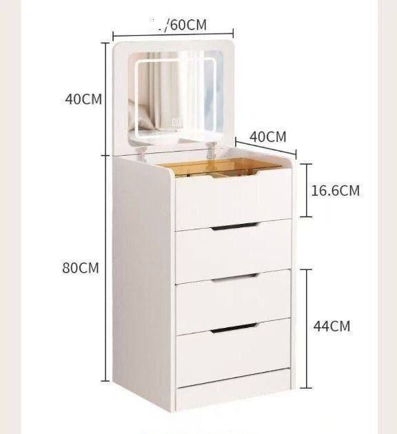 Туалетный столик с зеркалом и ящиками для хранения