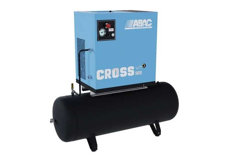 Compresor de aer profesional cu surub - 7.5 kW, 848 L/min, 10 bari - Rezervor 200 Litri - ABAC-CROSS-900-10-400/50-200-MEBB