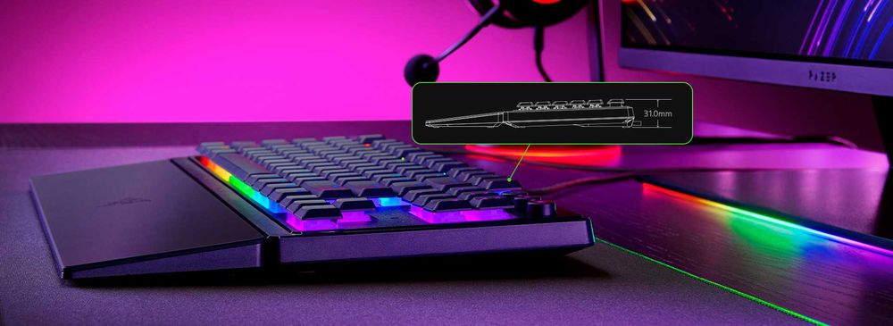 Tastatura Gaming Mecanica Razer Ornata V3 Tenkeyless RGB TKL RZ03-03380100-R3M1 noua garantie Sigilata