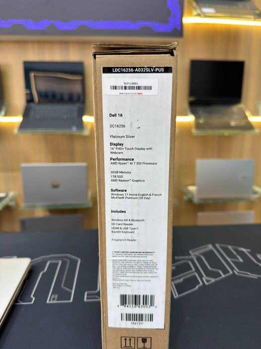 (CREF) Dell 16 AMD Ryzen Al 7 350, 16" FHD (Sensorli), 32/1TB, Silver