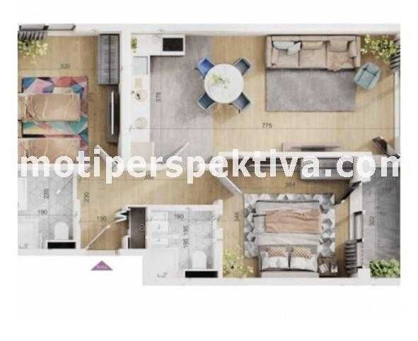 Продава се Тристаен апартамент в Пловдив, Тракия - 95 кв.м за 1480 €/кв.м - Снимка #9