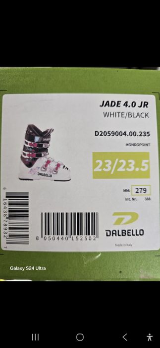 Clapari DALBELLO  Jade 4.0 JR  white/black 23/23.5