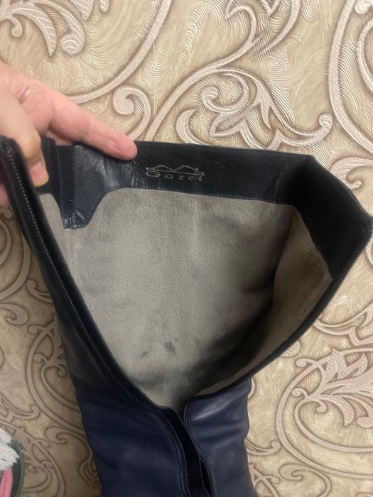 Кожаные сапоги натуралка