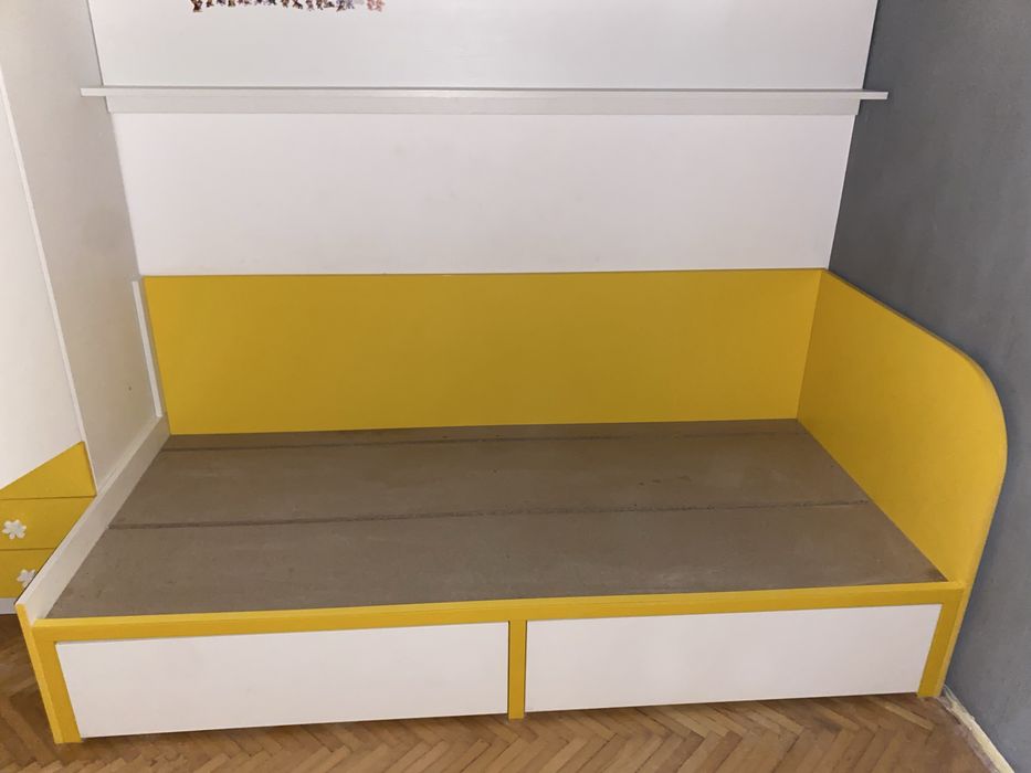 Pat single cu 2 lazi de depozitare