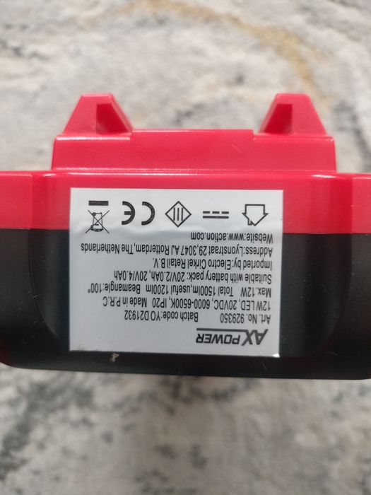 Lampa led Ax power/Ferm 20 volti