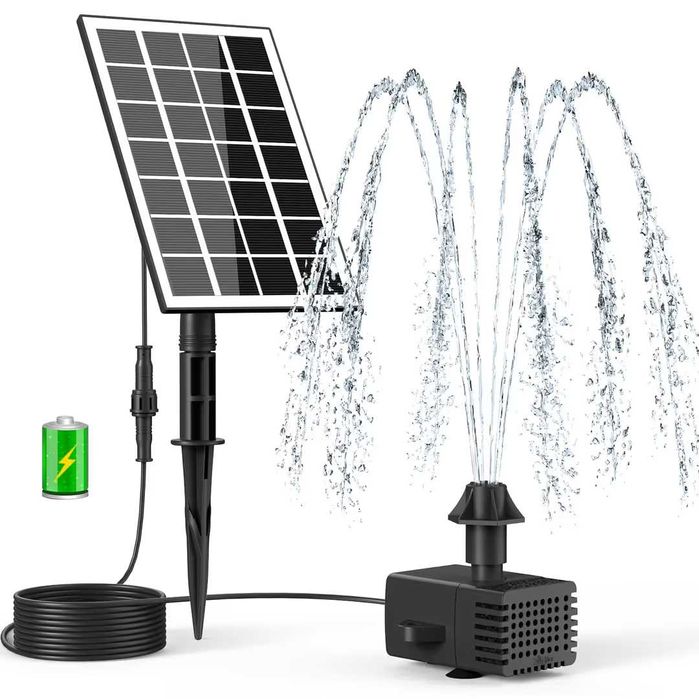 Fântână solară pentru exterior 3,5 W pompă solară pentru iaz