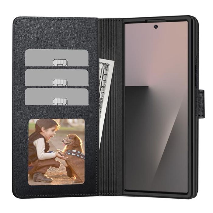 Tech-Protect Wallet Калъф за Samsung Galaxy Z Fold 7 – Black