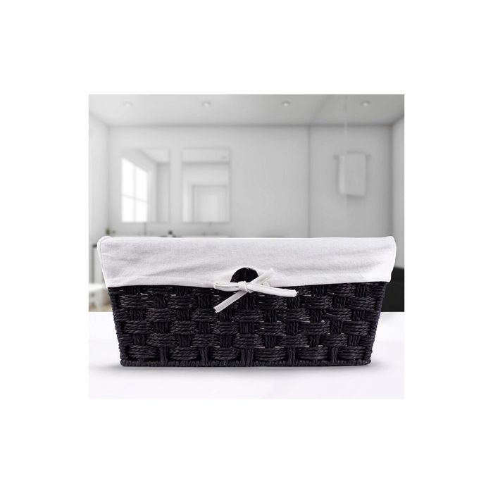 Cos organizator pentru cosmetice, negru, 35x24x16 cm, Sepio