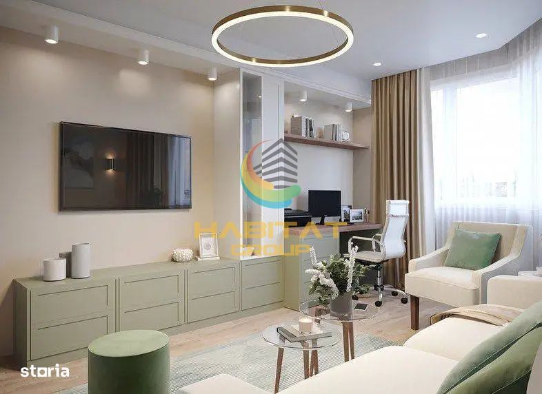 2 Camere Decomandat - Ansamblu Nou, Achizitie in Rate