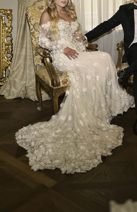 Rochie de mireasa, sirena, dantela