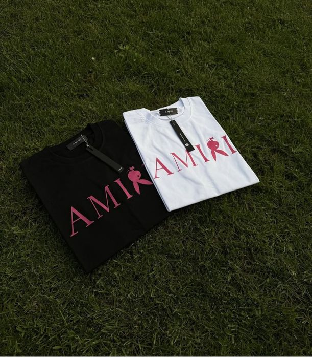 Tricou Amiri alb/negru
