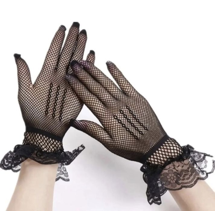 Перчатки сетчатые карнавальные