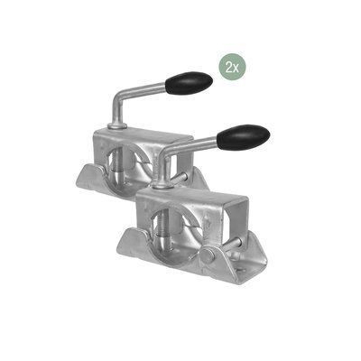 Picior sprijin Carpoint pentru remorca auto, 2 bucati, cu clema fixare, diametru 48mm si lungime 70cm, metal