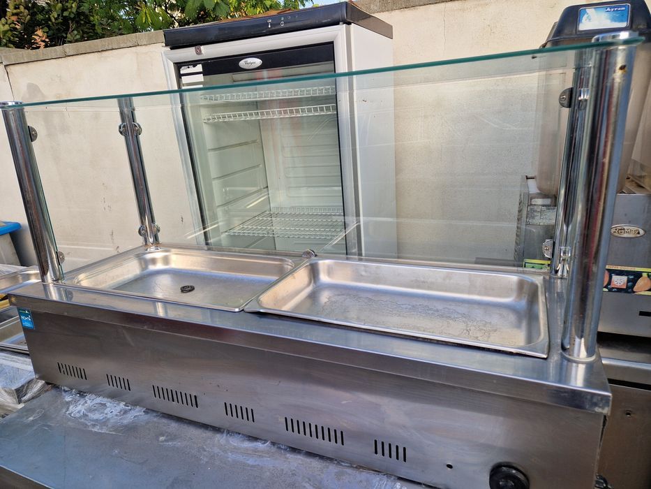 Masa rece 2, 3 usi, masa frigorifica inox blat inox