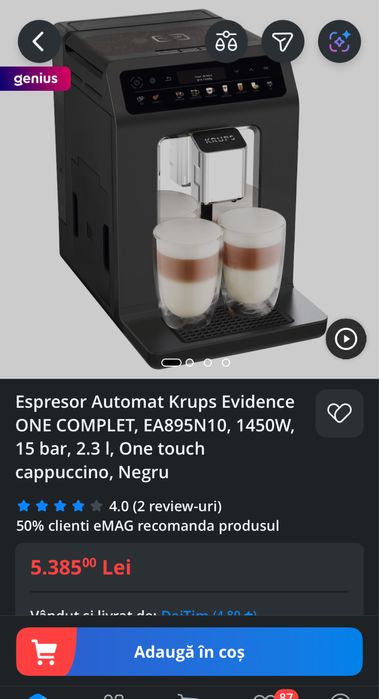 Espressor automat Krups EA895N10