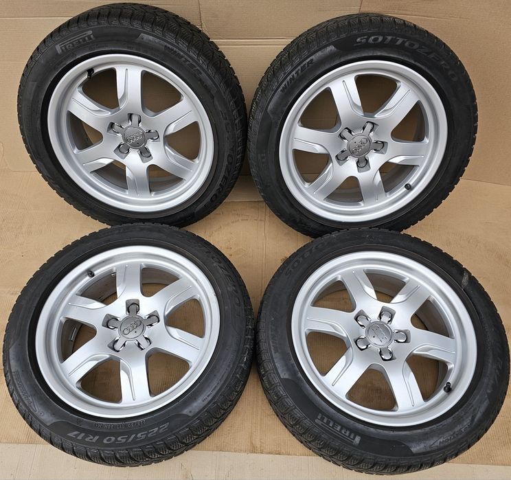 JanteAliaj 17''5x112 Audi A3/A4/A5/A6/A7 -Cauciucuri 225-50-17''M+S