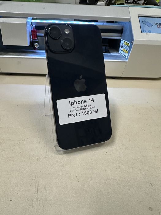 Iphone 14 / 128 gb / 100% baterie / folie sticla cadou