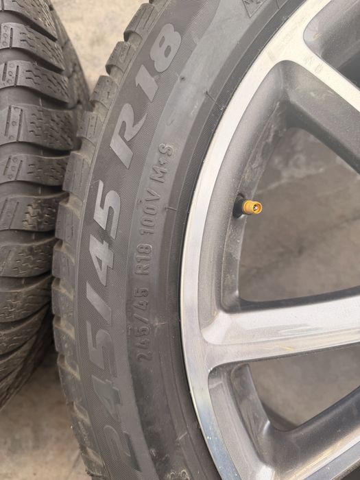 Set roti iarna Mercedes 18" - jante A2574010800 + Pirelli Sottozero