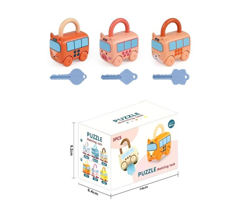 Jucarie Educativa "Lacate si chei" –Asociere dupa Cifra –Masinute,+18m