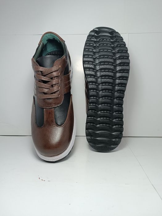 Кроссовки кожаные