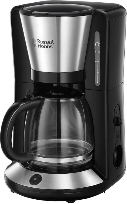 Шварц Кафемашина Russell Hobbs 10 чаши, стъклена кана, 1,25л, ПРОМОЦИЯ