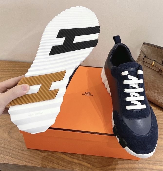 Hermes sneakers full leather with box