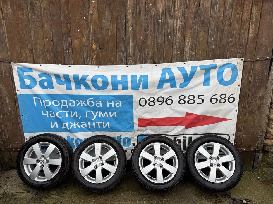 15 4х100 джанти с летни гуми