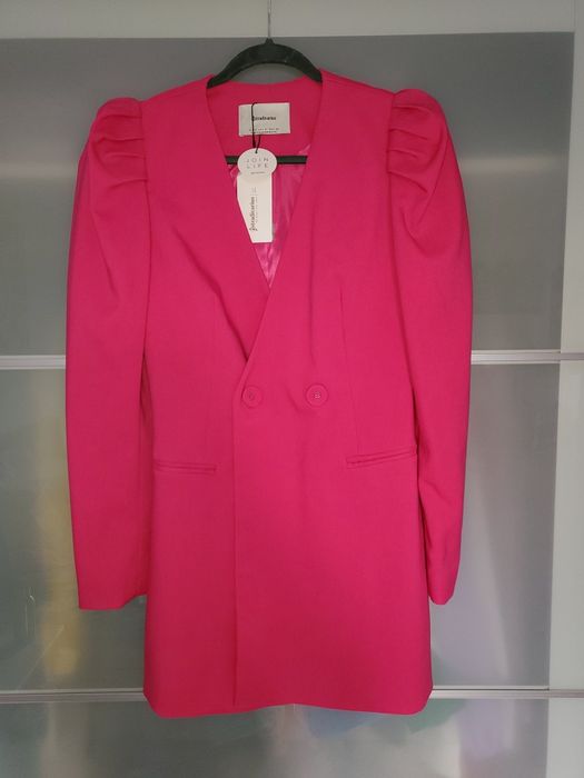 Sacou lung stil rochie Stradivarius