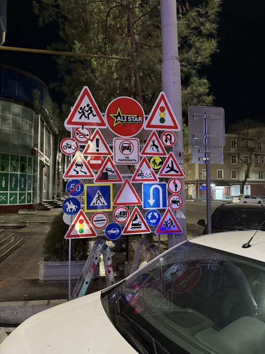 Znak yol belgisi ishlab chiqarish va urnatish