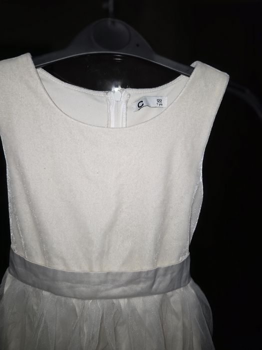 Rochie alba,cu paiete 122