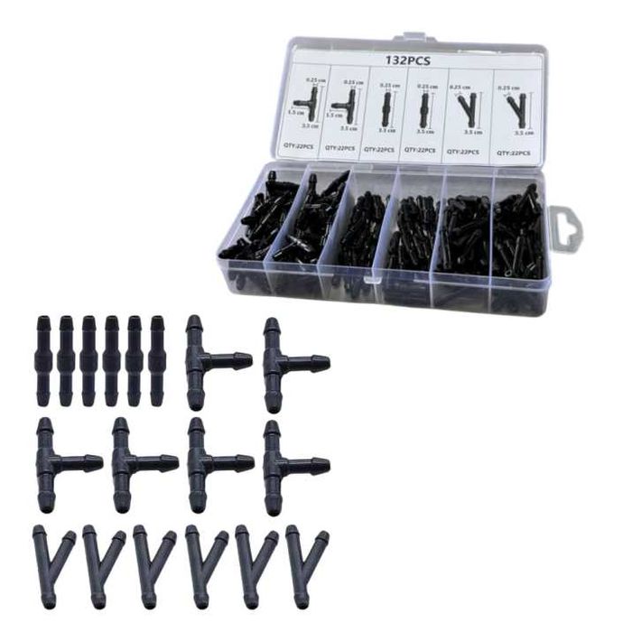 Снадки за маркучи за чистачки 132 броя/кутия